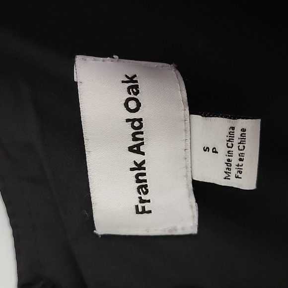 Frank & Oak Straight Leg Gabardine Jumpsuit Black - Picture 10 of 10